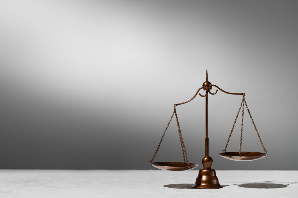 still life with scales justice 1